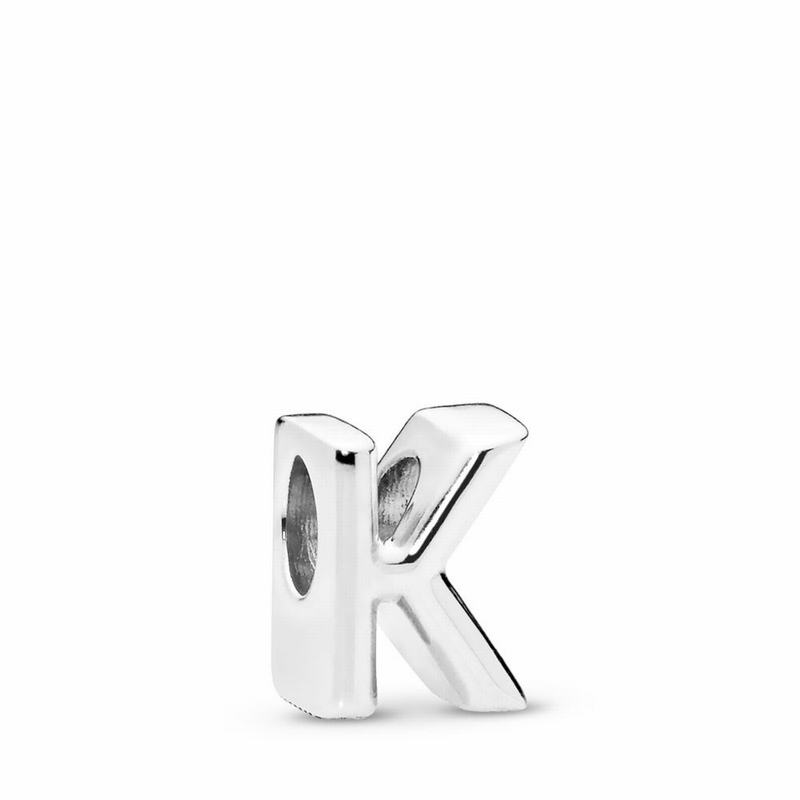 Pandora Letter K Charm Clearance NZ, Sterling Silver (937148-CVB)